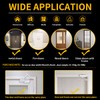 White Automatic Door Closer for Home with Hold Open, Hydraulic