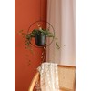 ABETREE Hanging Planter for Indoor Outdoor Plants Metal Mid Century
