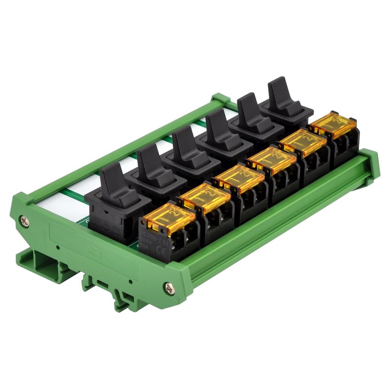 DIN Rail Mount Paddle Rocker Switch Module, 10Amp 250VAC /