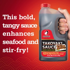 Otafuku Takoyaki Sauce for Japanese Grilled Octopus, 78.7 OZ (1/2 Gallon)