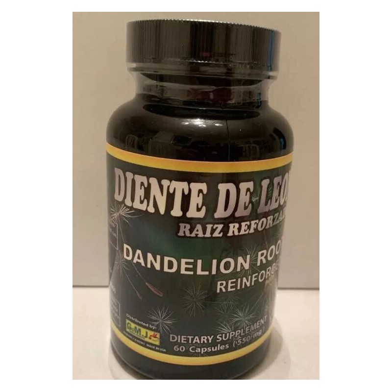 G.M.J New Dandelion Capsules Diente de Leon Raiz Reforzado Capsulas
