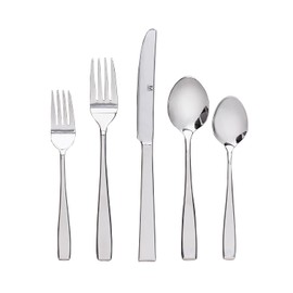 Safdie & Co. Flatware Silverware Cutlery Stainless Steel Utensils Service for 4, Include Knife/Fork/Spoon, 20 Piece Set, Mirror Polished