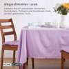 Homescapes Lilac Tablecloth with Hemstitch 100% Cotton 137 x 228