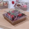 ROSPAKTEK 60 Pack Bakery Boxes - 4x4x2.5 Inch Charcuterie &