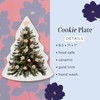 Draper James Christmas Tree Plate for Holiday Serving, Ceramic Dish