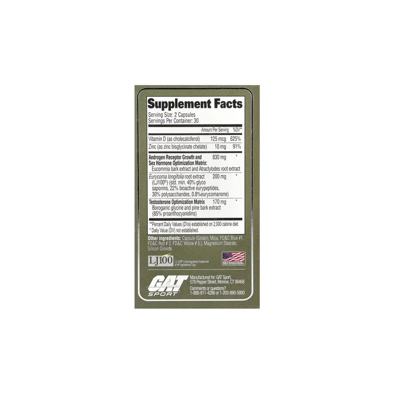 Testrol Platinum 60 Caps Gat Sport Precursor De Testosterona