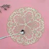 Pack of 2 Lace Round Embroidered Table Runner, Handmade Laced