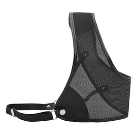 Archery Chest Guard Black PET And Cowhide Hunting Chest Protector for Shooting Recurve Bow M