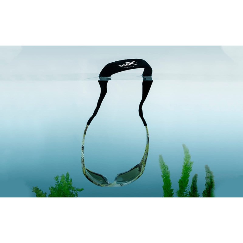 Wiley X Unisex A494 Elastic Bracelet with Rubber Tips, Black,