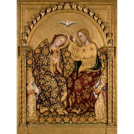 ArtDirect Da Fabriano, Gentile 19x24 Gallery Wrapped Canvas Museum Art Titled: Coronation of the Virgin