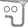 Rackickyer Sink Drain Pipe Kit, 1 Pack Flexible Drain Pipe