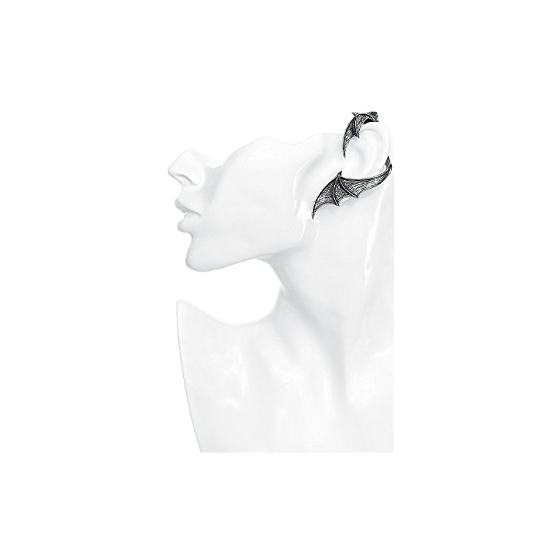 A Night with Goethe Gothic Pewter Bat Wing Ear Wrap