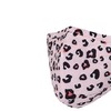 Reusable washable 3 layers cotton cloth - white - leopard