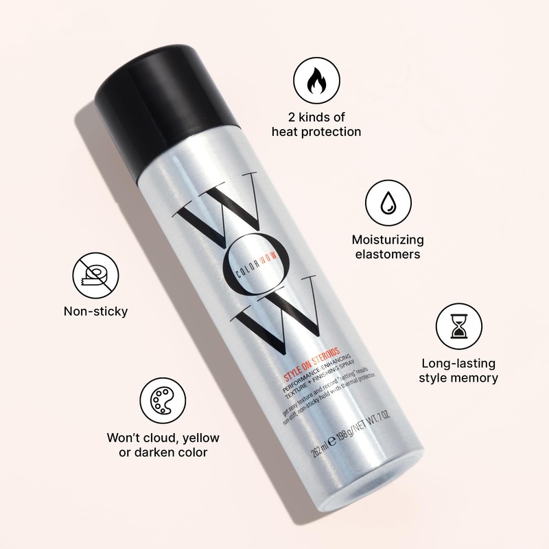 COLOR WOW STYLE ON STEROIDS Texturizing Spray – Achieve Instant