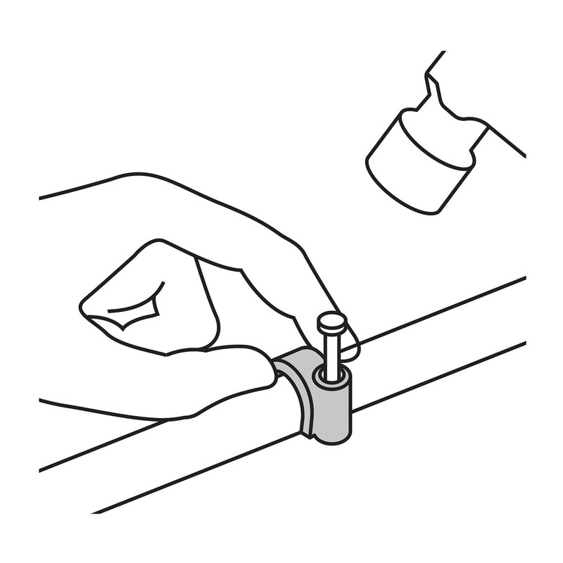 Volteck GCU-8N, Bolsa con 20 grapas negras de 8 mm