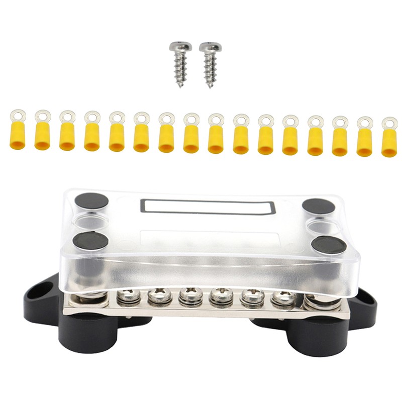 Dual Row Bus Bar Electrical Terminal Junction Box 12V 150A