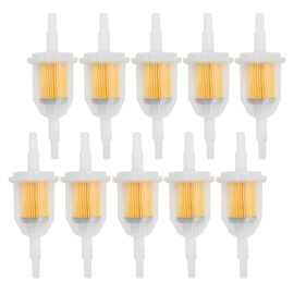 EATAKWARD 10Pcs Inline Fuel Filters, Engine Fuel Filter Replacement for Kawasaki Replacement for Kohler for Tractors Lawn Mowers Snowmobiles Garden Tillers Go Karts with 1/4 or 5/16 Inch Fuel Lines