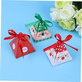 Parliky Christmas Candy Bag 15pcs Christmas Candy Treat Boxes Bright Colors Safe Paper Material for Children's Christmas