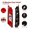 ZSBMP Tail Lights Compatible with Ford Transit Connect 2014-2023 Rear