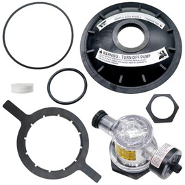 BSNOVT Complete 154856 8-1/2" Black Buttress Thread Closure Kit,for Triton II TR100/TR140,TR100C/TR140C,Triton C-3 Pool & Spa Sand Filters,Includes Air Relief Valve,PSI Gauge, Lid Wrench & O-Rings