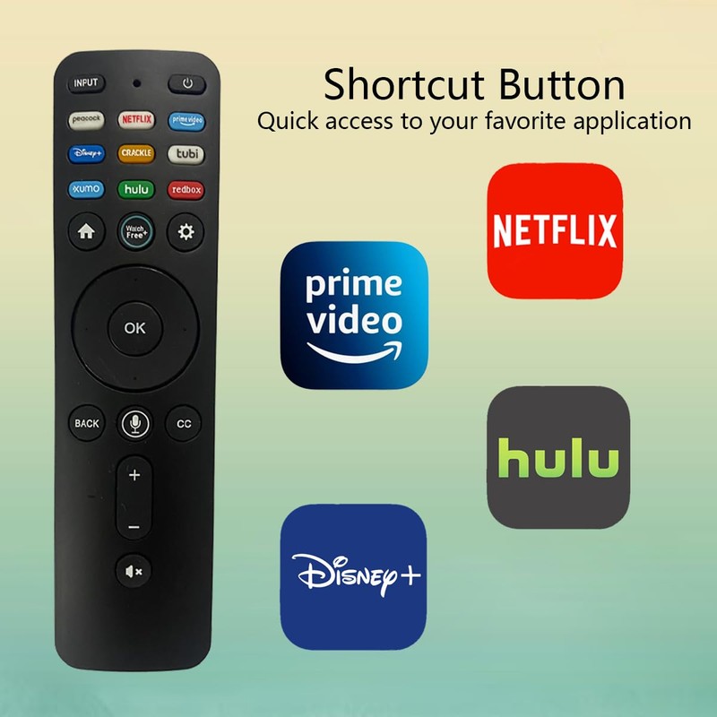 GHUST Voice Remote Control Replacement for vizio Smart TV VHD24M-0810