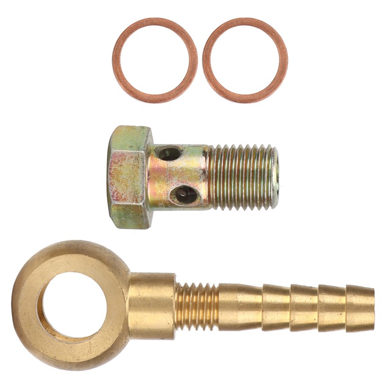 Turbocharger Water Coolant Banjo Fitting Bolt Set M14x1.5 to 3/8in