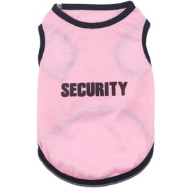 DroolingDog Small Dog Security T Shirt for Small Dogs Girl Clothes Puppy Security Vest