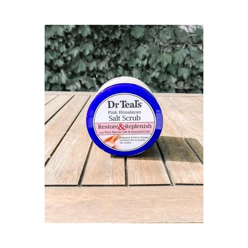 Exfoliante corporal Dr. Teal's sales rosas del Himalaya 454 g