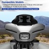 9" Motorcycle Wave Windshield Windscreen, Compatible with 2014-2023 Har ley
