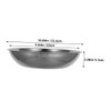 STOBAZA 2pcs Stainless Steel Food Scale Bowl Electronic Scale Tray