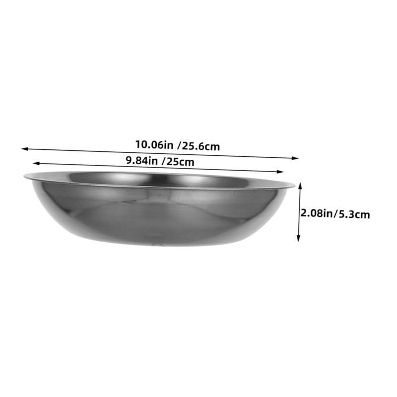 STOBAZA 2pcs Stainless Steel Food Scale Bowl Electronic Scale Tray