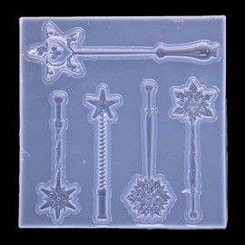 Silicone Fairy Wand Mold for Jewelry Making, Resin Casting, Fondant Crafts Jewelry Pendant Making Jewelry Casting Supplies
