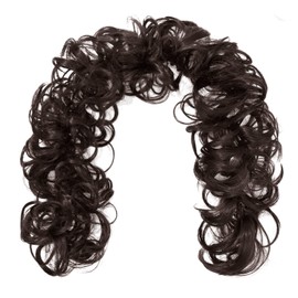 YOVOY Bun Wig, Curly Hair Extension, Hair Extension, Hair Rope Wig, Hair Ornament, Volume Up, Kimono, Kids, Shichi-Go-San Adult, Women's (Black Brown)