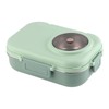 Thermal Lunch Box 1100ml Double Layer 3 Grid Design 304