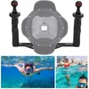 Dual Handle Aluminium Tray Stabilizer Rig Diving Underwater Camera Housings