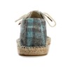 Alexis Leroy Canvas mit Karomuster Herren Espadrilles Blau 41 EU