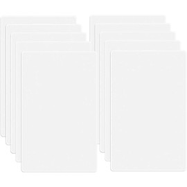 1-Gang Screwless Blank Wall Plate Cover Blank Switch Outlet Electrical Faceplate for Light Switch, Receptacle, Dimmers, USB Outlet, GFCI, Child Safe Cover Plate, White (10-Pack)