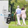 Outdoor WiFi Surveillance Camera 2 Lens Security PTZ IP Cam