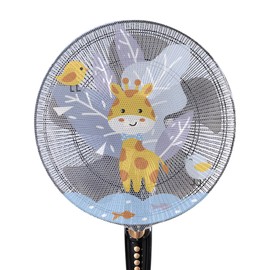 CAPASTEC Fan Cover, Fan Cover, Waterproof and Dustproof, Washable, Can Be Used to Back Fans, Finger Scissors Prevention, For Floor Fans, Storage Cover, Fan Storage Bag, Elastic, Stylish, Space-Saving