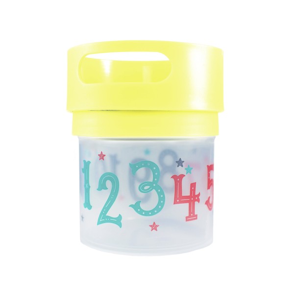 Munchie Mug Spill Proof Snack Cup Yellow, 12 Ounce jar,