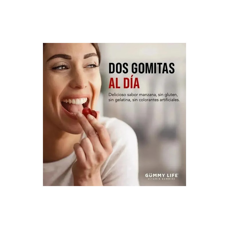 Gomitas Vinagre Manzana B12 Zinc Acido Folico 60 Pzs