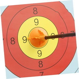 SUPVOX 2pcs Outdoor Suction Cup Arrows for Archery Practice Replacement Arrows Safe Suction Cups Black and Orange for Fun Shooting Games