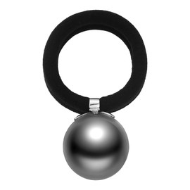 SHE'S FREE STYLE JUST FOR YOU Versailles Pearl Hair Scrunchies, Elegant French hair elastics Original Light Luxury Ponytail Holder for Thick and Thin Hair, Elegant Pearl hair ties for women (Gray)