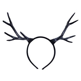 Arsimus Renaissance LARP Deer Antler Headband (Black)