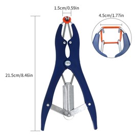MUYIRTED Pig Castration Pliers Clamp Elastrator Castration Band (1 Animal Castration Pliers with and 100 Rubber Ring Rings) - Metal Pliers Kit