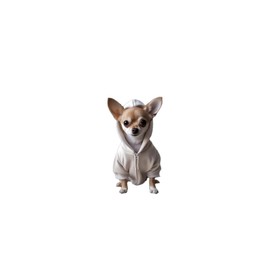 Cartoon Chihuahua Hoodie 2D Acrylic Car Air Vent Freshener – Solid Scented Decoration for AC Vents, Cute Dog Hoodie Design, Long-Lasting Fragrance, Fun Car Accessory