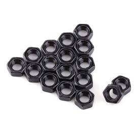 100 Unidsset M2-M5 Hilo Métrico Hexagonal Tuercas Negro Zinc Plateado Acero al Carbono Tuercas Hexagonales Kits para Sujetador de la máquina(M2.5)    