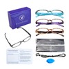 LifeArt 4 Pairs Reading Glasses, Blue Light Blocking Glasses, Computer