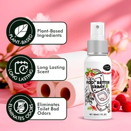 Clean-n-Fresh Toilet Spray, Travel Essentials Variety Pack of 5 - Citrus/Hibiscus/Lavender/Eucalyptus/Beach Coco, Bathroom Odor Elimination, Air & Toilet Freshener, Each 1.7 Fl Oz, Total 8.5 Fl Oz