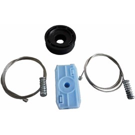 EDK Window Regulator Repair Kit with Clips Rear Quarter Left or Right Compatible with Jaguar XK8 XKR Cabriolet Convertible Black EDKBWR10105151FBA EDKBWR10105151FBA